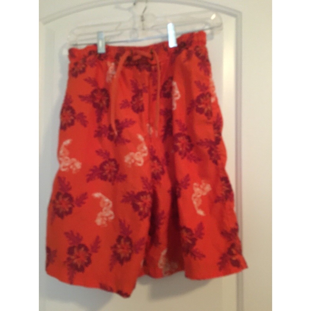 Islander Boys Size 14/16 Printed Swim Board  Shorts Elastic Waist Swim Wear